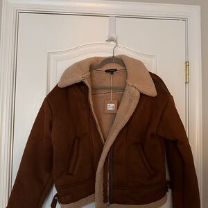 Blu Pepper Tan Jacket with Cream Lining